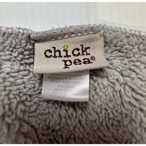 Chick Pea Pink Gray Elephant Butterfly Flowers Sherpa Kids Baby Lovey Blanket - Picture 10 of 11